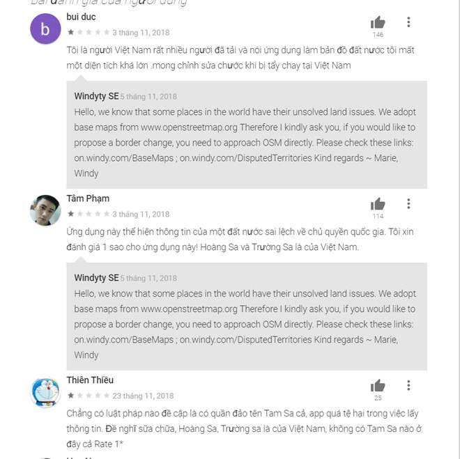 Bản đồ báo bão gọi quần đảo Hoàng Sa là Tam Sa khiến dư luận phẫn nộ