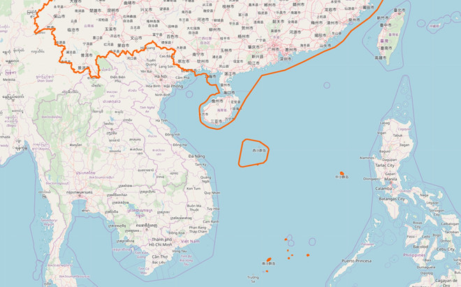 Bản đồ báo bão gọi quần đảo Hoàng Sa là Tam Sa khiến dư luận phẫn nộ