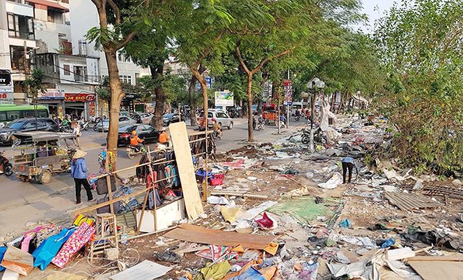 Xoá sổ chợ tạm Ngã Tư Sở