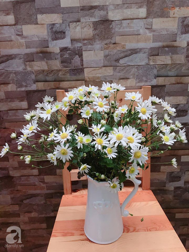 Làm đẹp nhà đón mùa đông Hà Nội với cúc họa mi đẹp dịu dàng, bình yên