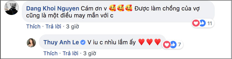 Nhiều năm gắn bó, Đăng Khôi vẫn được bà xã gửi lời chúc mừng sinh nhật lãng mạn như ngôn tình