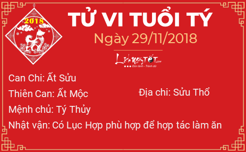Tử vi Thứ 5 ngày 29/11/2018 của 12 con giáp: Sửu trúng quả đậm, Tị bị Thương Quan gây rắc rối