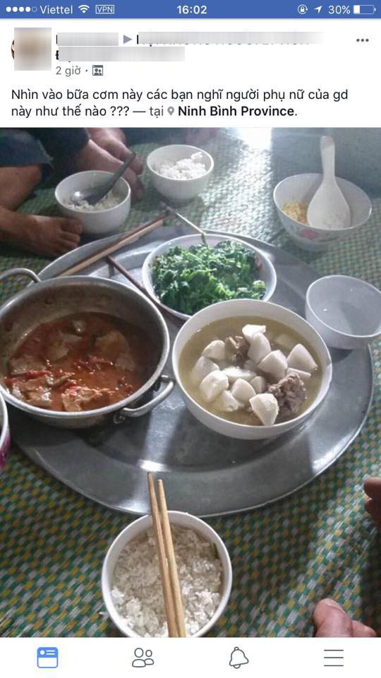 Trót dại đăng mâm cơm của người khác lên để dìm hàng, cô nàng xấu tính bị dân mạng nhanh chóng bóc vé danh tính