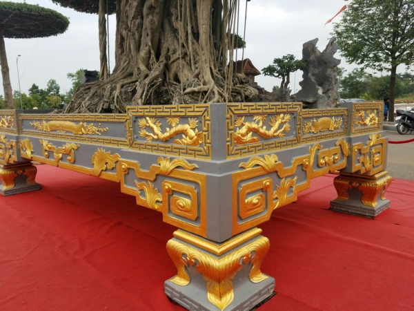 Tuyệt tác siêu cây Đại thế vân tùng dát vàng giá 15 tỷ đẹp cỡ nào?