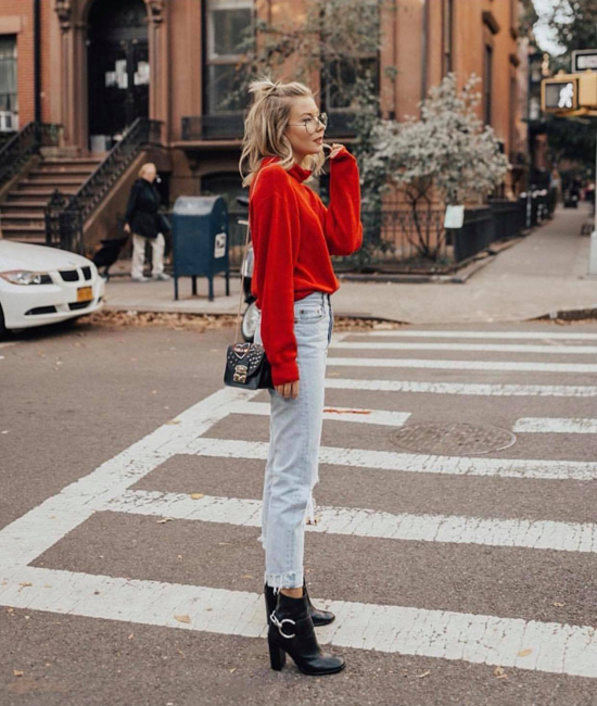 Phối đồ đẹp cùng hai màu được ưa chuộng mùa Giáng sinh