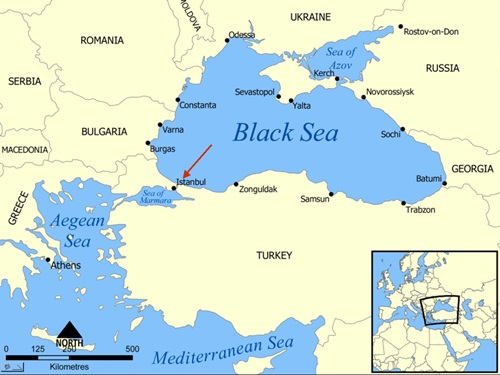 Ukraine muốn Thổ Nhĩ Kỳ cấm tàu Nga qua eo biển Bosporus