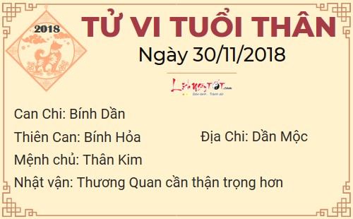 Tử vi thứ 6 ngày 30/11/2018 của 12 con giáp: Mão muốn gì được nấy, Thân bị kẻ thứ 3 chen chân Tử vi thứ 6 ngày 30/11/2018 của 12 con giáp: Mão muốn gì được nấy, Thân bị kẻ thứ 3 chen chân