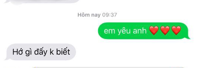 Cười bò với phản ứng của chồng khi nhận được lời yêu thương từ vợ bỉm sữa