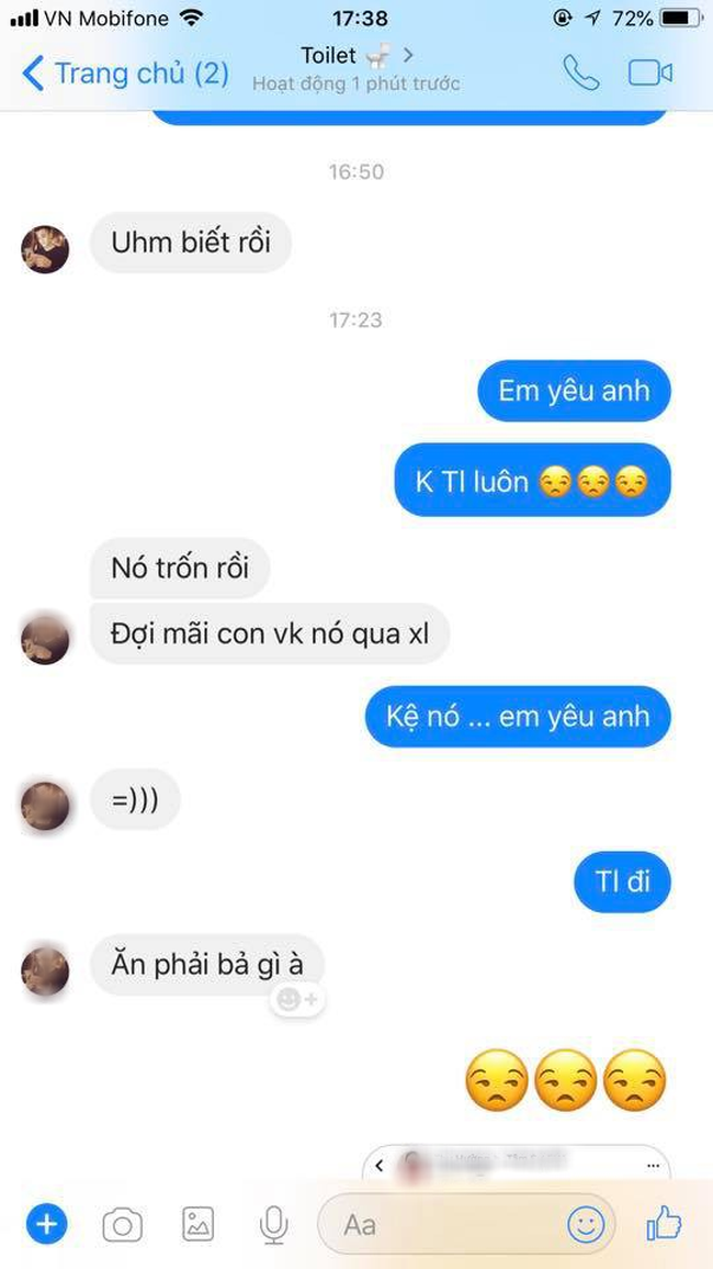 Cười bò với phản ứng của chồng khi nhận được lời yêu thương từ vợ bỉm sữa