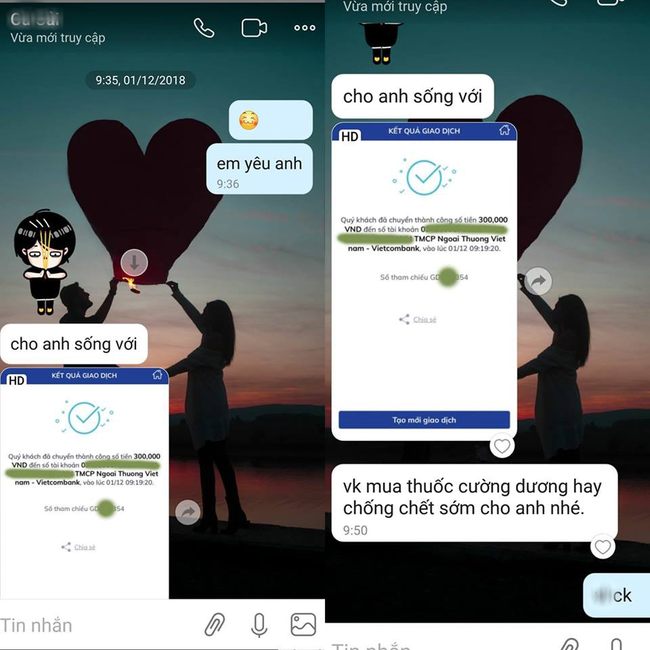 Cười bò với phản ứng của chồng khi nhận được lời yêu thương từ vợ bỉm sữa