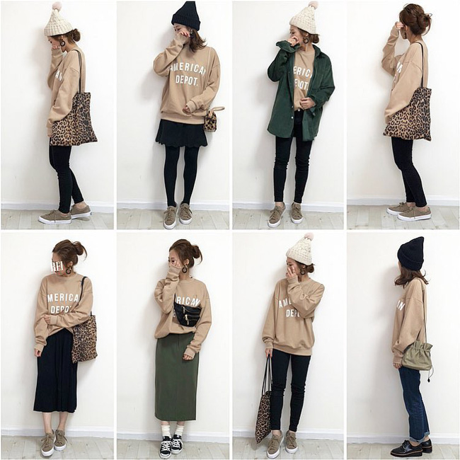 Học cách mix đồ với chiếc áo nỉ quốc dân mà nàng nào cũng sở hữu vài ba cái trong tủ đồ mùa lạnh