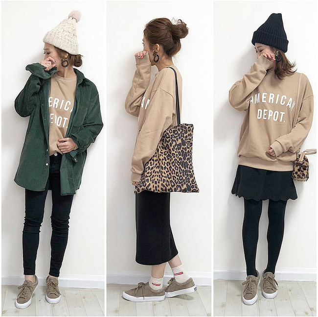 Học cách mix đồ với chiếc áo nỉ quốc dân mà nàng nào cũng sở hữu vài ba cái trong tủ đồ mùa lạnh