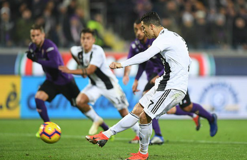Ronaldo ghi bàn trận thứ ba liên tiếp ở Serie A