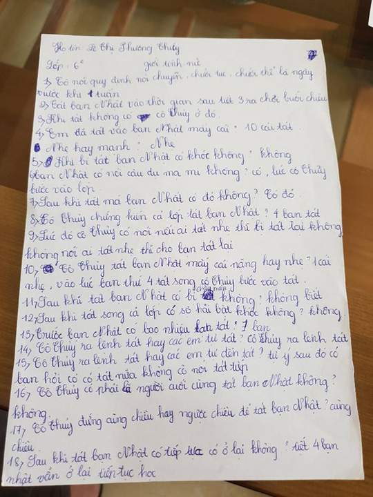 Nữ hiệu trưởng giải thích việc hỏi cung học sinh vụ 231 cái tát