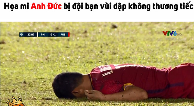 Song Đức phủ sóng mạng xã hội sau trận Việt Nam thắng Philippines