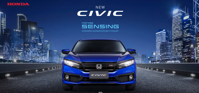 Honda Civic 2019 ra mắt tại Thái Lan, bổ sung thêm phiên bản thể thao RS
