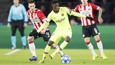 Mình Dembele chấp cả Messi và Suarez cộng lại