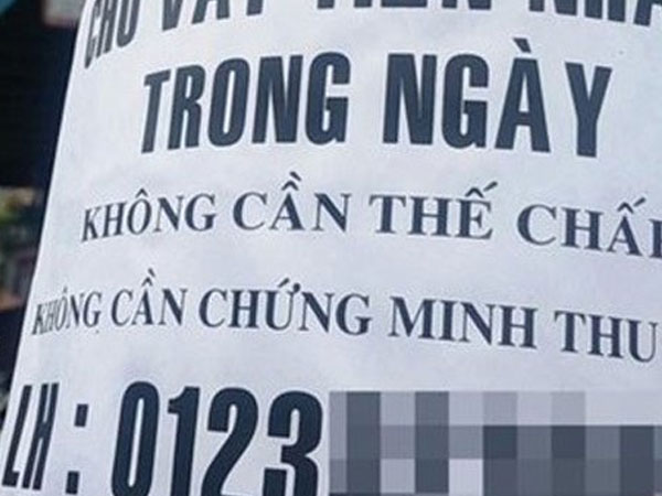 Cho vay nặng lãi rồi đòi nợ theo giá 8 triệu 2 ngón tay