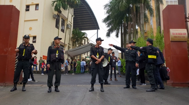 Chuyện an ninh phía sau phiên tòa xử Phan Văn Vĩnh và đồng phạm