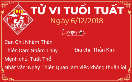 Tử vi Thứ 5 ngày 6/12/2018 của 12 con giáp: Tị có cơ hội tìm bạn đời, Tý bị Kiếp Tài quấy phá Tử vi Thứ 5 ngày 6/12/2018 của 12 con giáp: Tị có cơ hội tìm bạn đời, Tý bị Kiếp Tài quấy phá