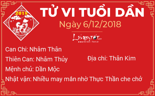 Tử vi Thứ 5 ngày 6/12/2018 của 12 con giáp: Tị có cơ hội tìm bạn đời, Tý bị Kiếp Tài quấy phá Tử vi Thứ 5 ngày 6/12/2018 của 12 con giáp: Tị có cơ hội tìm bạn đời, Tý bị Kiếp Tài quấy phá