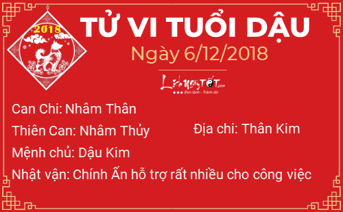 Tử vi Thứ 5 ngày 6/12/2018 của 12 con giáp: Tị có cơ hội tìm bạn đời, Tý bị Kiếp Tài quấy phá Tử vi Thứ 5 ngày 6/12/2018 của 12 con giáp: Tị có cơ hội tìm bạn đời, Tý bị Kiếp Tài quấy phá