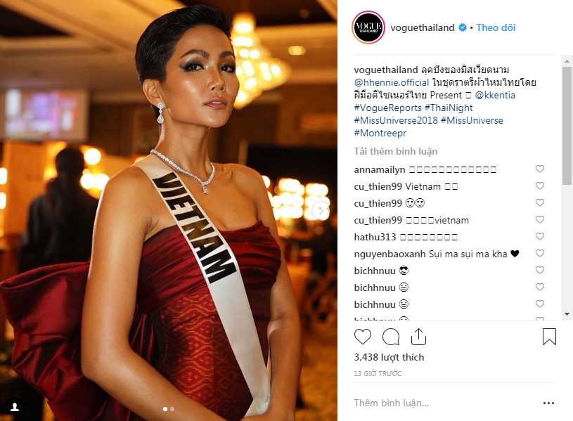 Khán giả bất ngờ khi Vogue Thái quá ưu ái HHen Niê giữa gần trăm thí sinh tham dự Miss Universe 2018 Khán giả bất ngờ khi Vogue Thái quá ưu ái HHen Niê giữa gần trăm thí sinh tham dự Miss Universe 2018