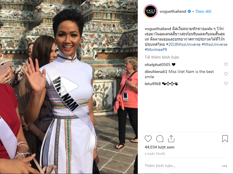 Khán giả bất ngờ khi Vogue Thái quá ưu ái HHen Niê giữa gần trăm thí sinh tham dự Miss Universe 2018 Khán giả bất ngờ khi Vogue Thái quá ưu ái HHen Niê giữa gần trăm thí sinh tham dự Miss Universe 2018