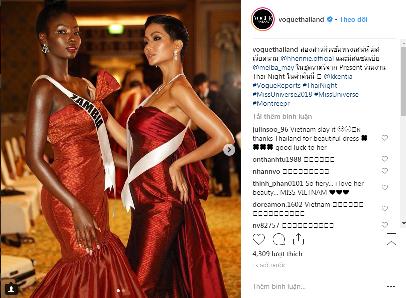 Khán giả bất ngờ khi Vogue Thái quá ưu ái HHen Niê giữa gần trăm thí sinh tham dự Miss Universe 2018 Khán giả bất ngờ khi Vogue Thái quá ưu ái HHen Niê giữa gần trăm thí sinh tham dự Miss Universe 2018