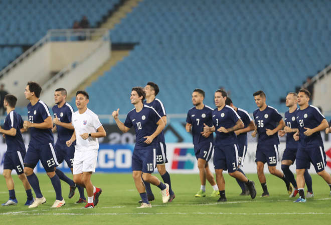 Tuyển Philippines gồm toàn mỹ nam lai Tây, thân hình vạm vỡ như đá