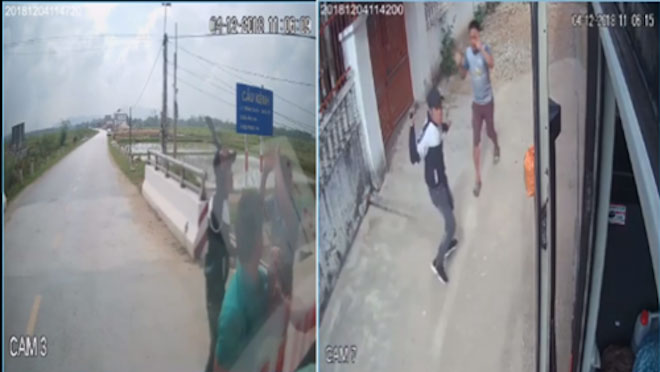 Vác mã tấu chặn xe, truy đuổi tài xế và phụ xe để tranh giành hành khách