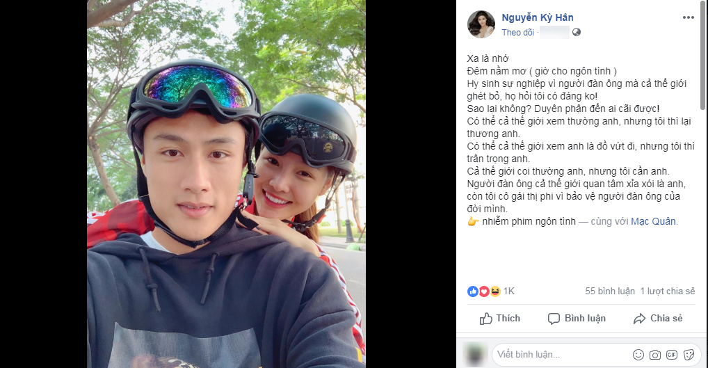 Bất ngờ đăng dòng trạng thái ngôn tình với Mạc Hồng Quân, Kỳ Hân lại hứng trọn gạch đá từ cư dân mạng