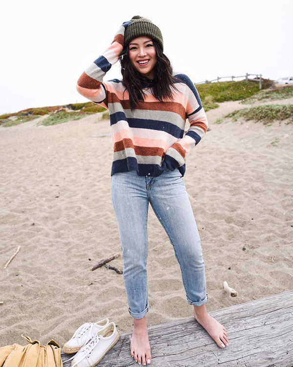 Diện mãi áo len trơn cũng chán, đổi sang áo len họa tiết mặc vừa đẹp lại chẳng lo lỗi mốt