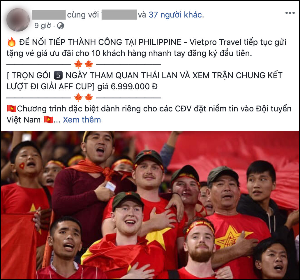 Tiên tri Malaysia thua trận, nhiều công ty mở bán tour cho người hâm mộ xem chung kết AFF Cup 2018 tại... Thái Lan Tiên tri Malaysia thua trận, nhiều công ty mở bán tour cho người hâm mộ xem chung kết AFF Cup 2018 tại... Thái Lan