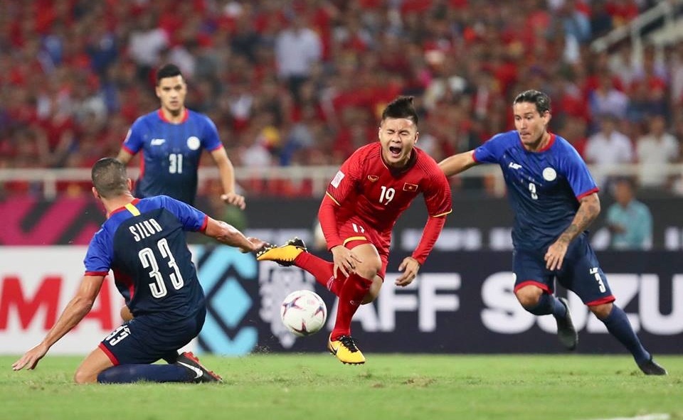 Nỗ lực tột cùng của cầu thủ Việt Nam trước Philippines