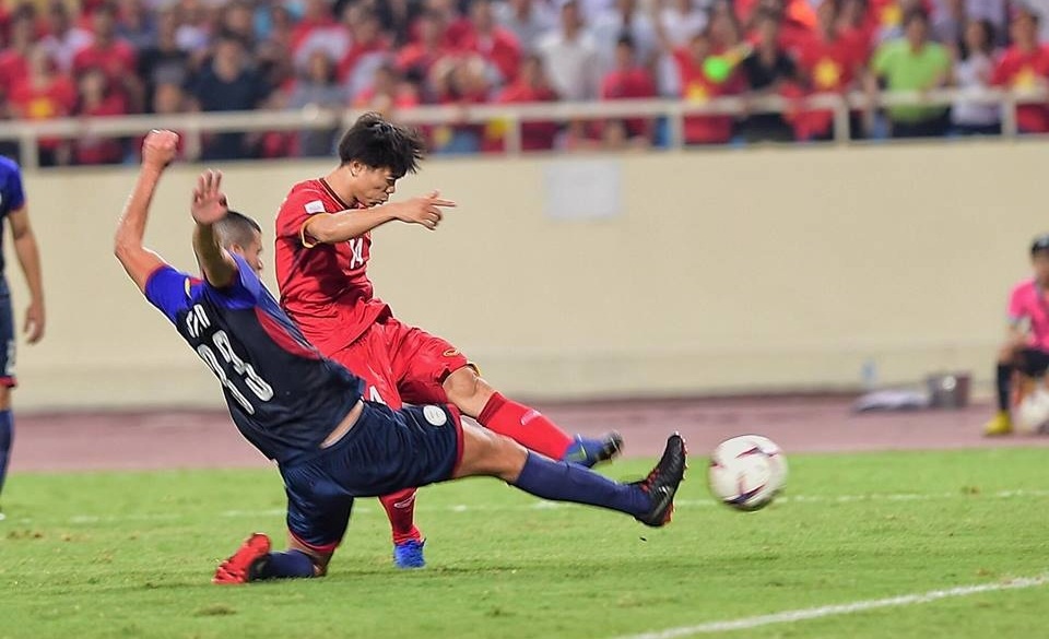 Nỗ lực tột cùng của cầu thủ Việt Nam trước Philippines