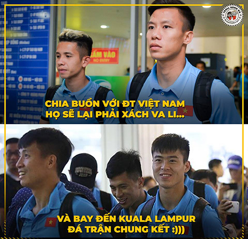 Ảnh chế các cầu thủ Việt Nam tràn ngập sau trận thắng Philippines