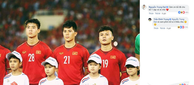 Trọng Đại gây cười với màn xin các cầu thủ tuyển VN vé xem chung kết Trọng Đại gây cười với màn xin các cầu thủ tuyển VN vé xem chung kết
