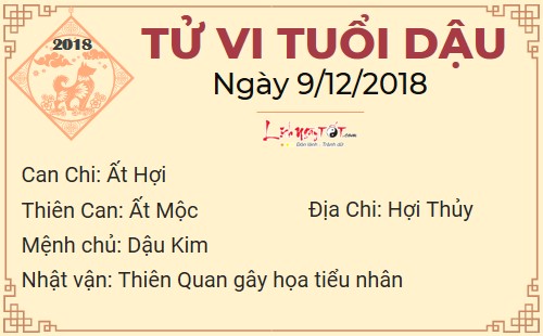 Tử vi Chủ nhật ngày 9/12/2018 của 12 con giáp: Ngọ có Thần Tài gõ cửa, Dậu múc nước dã tràng