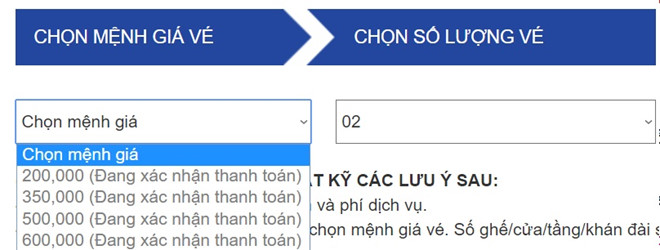 Bán vé chung kết AFF Cup lúc 22h, website lại tê liệt sau vài phút