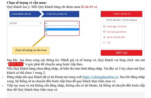 6 chú ý mua vé online Chung kết AFF Cup Việt Nam vs Malaysia