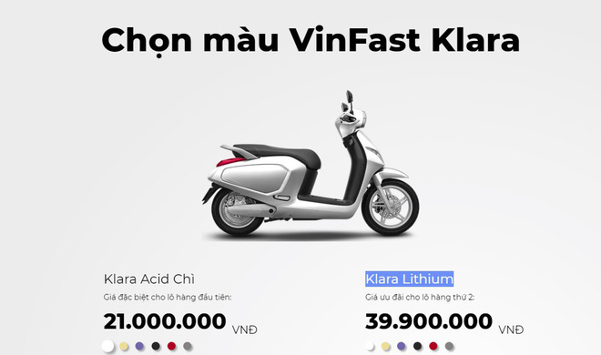 Xe máy điện của VinFast chính thức tăng giá bán