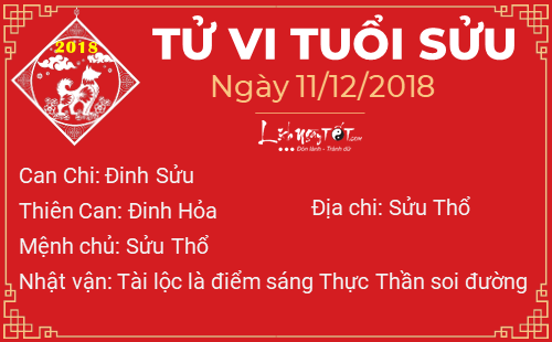 Tử vi Thứ 3 ngày 11/12/2018 của 12 con giáp: Dậu kiếm bộn tiền, Tuất bị chúng bạn xa lánh