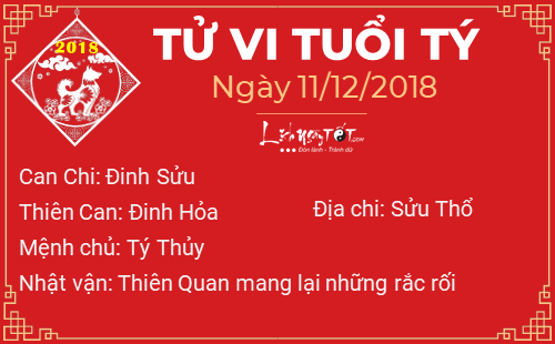 Tử vi Thứ 3 ngày 11/12/2018 của 12 con giáp: Dậu kiếm bộn tiền, Tuất bị chúng bạn xa lánh