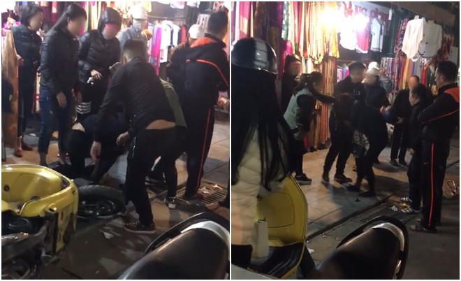 Cô gái trẻ bị người phụ nữ rút dép tát vào mặt, giật tóc dã man giữa phố Cổ nghi do ngoại tình với người đã có vợ