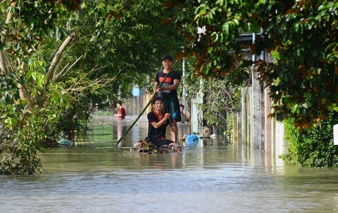 Mưa tạnh từ lâu vẫn lạch bạch trong biển nước
