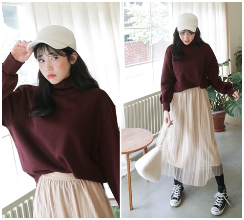 Váy midi: Chiếc váy lãng mạn nhất trong trời se lạnh