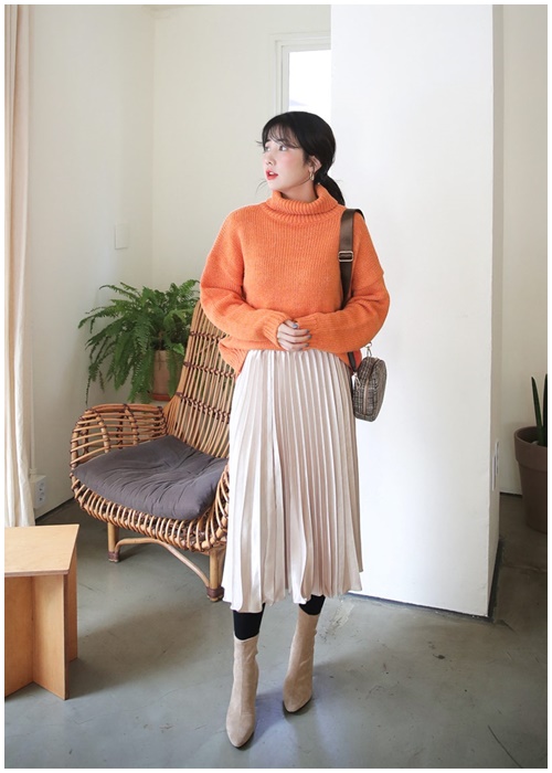 Váy midi: Chiếc váy lãng mạn nhất trong trời se lạnh