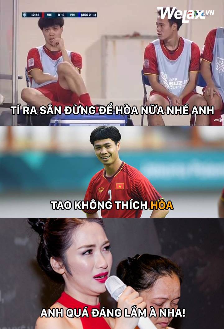 Dường như Hoà Minzy cảm thấy khó chịu khi bạn bè cứ nhắc đến Công Phượng và tỉ số HOÀ thì phải?