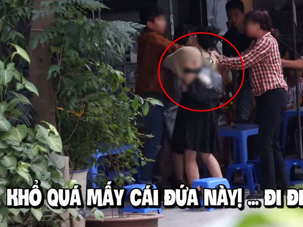 Ekip dàn dựng clip đánh ghen để troll các cặp đôi trên đường phố khiến người xem bức xúc